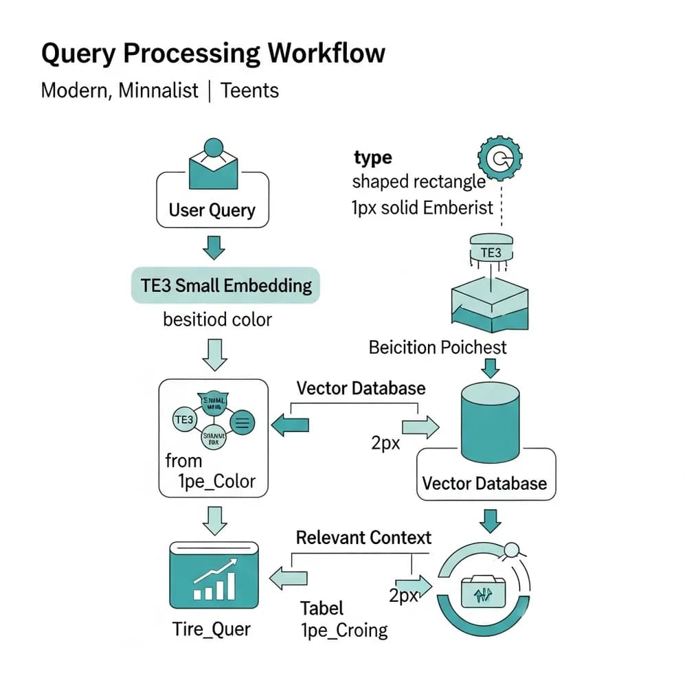 RAG Architecture Diagram with TE3 Small